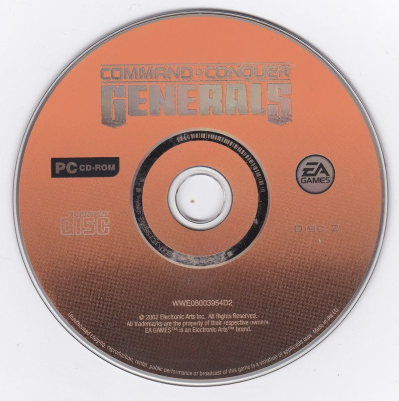 Media for Command & Conquer: Generals (Windows): Disc 2