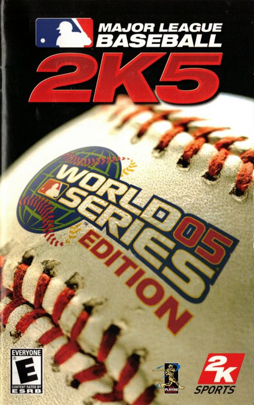 Manual for Major League Baseball 2K5: World Series 05 Edition (PlayStation 2): Front