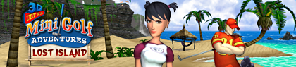 Front Cover for 3D Ultra Mini Golf Adventures: Lost Island (Xbox 360): download release
