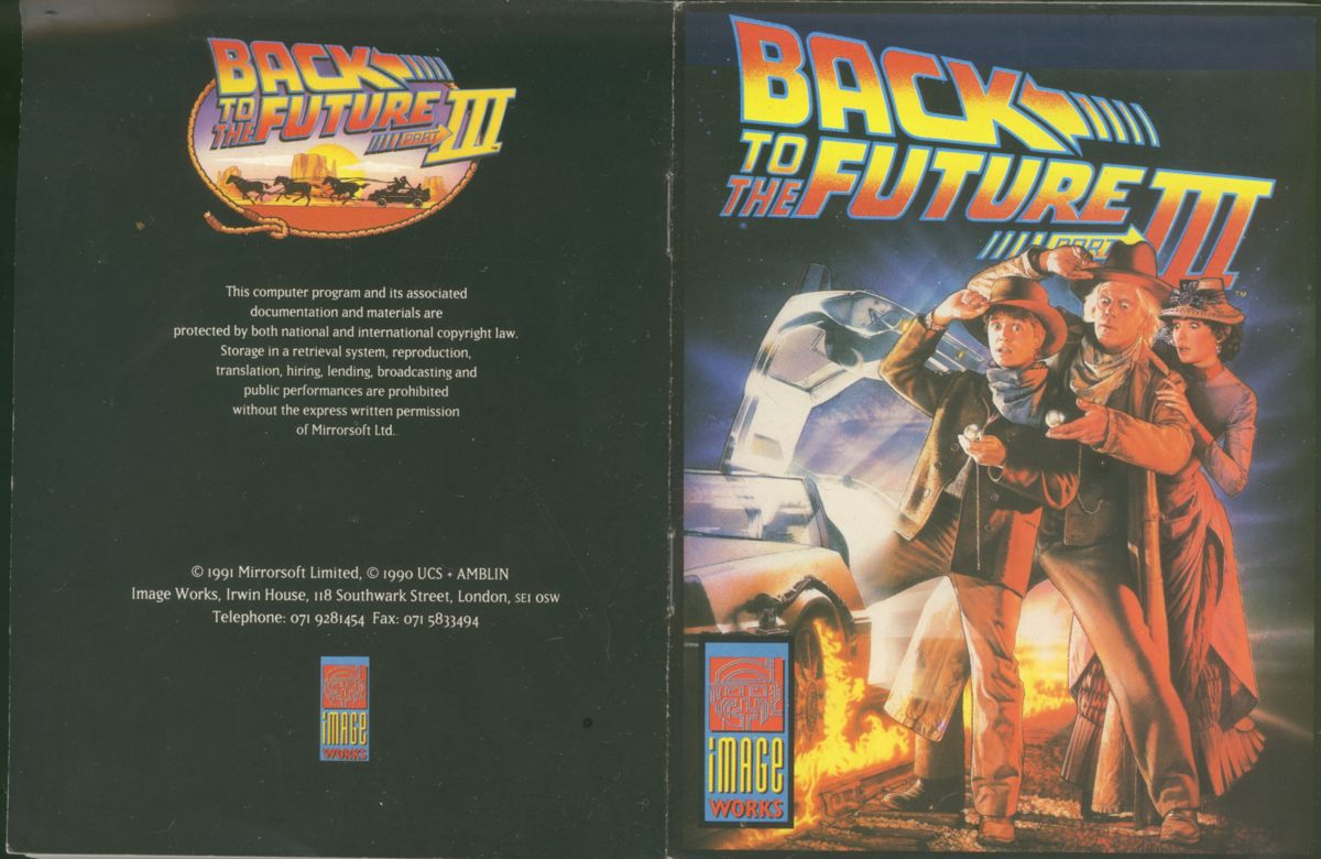 Manual for Back to the Future Part III (ZX Spectrum)