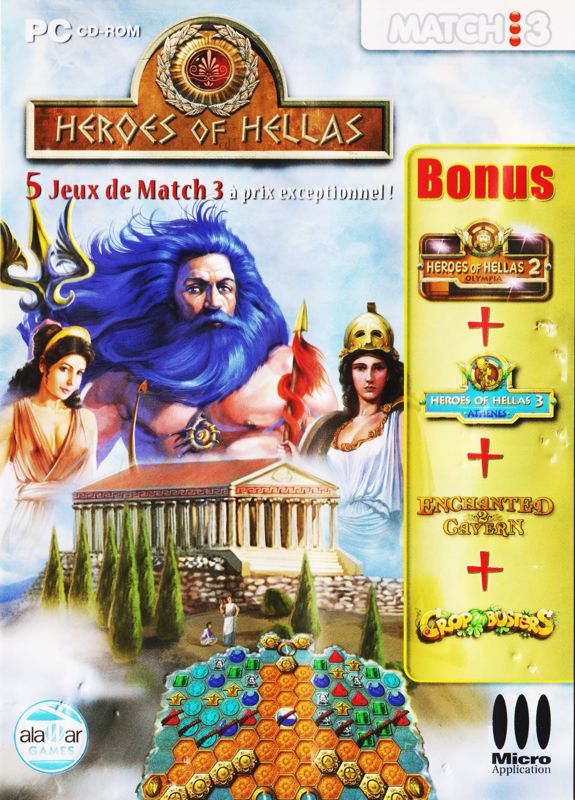Front Cover for Heroes of Hellas / Heroes of Hellas 2 / Heroes of Hellas 3 / Enchanted Cavern 2 / Crop Busters (Windows)