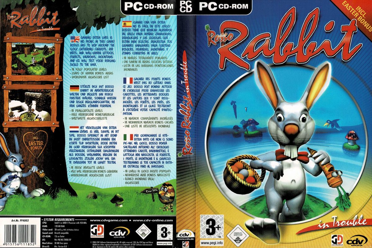 Rosso Rabbit In Trouble cover or packaging material - MobyGames