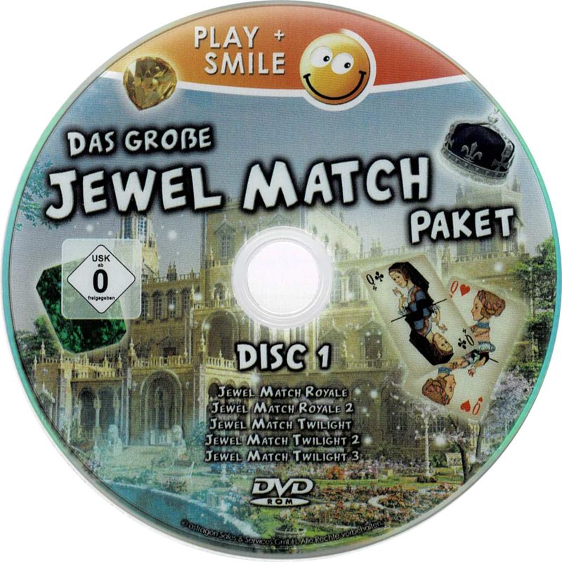 Media for Das große Jewel Match Paket (Windows) (Play+Smile release): Disc 1