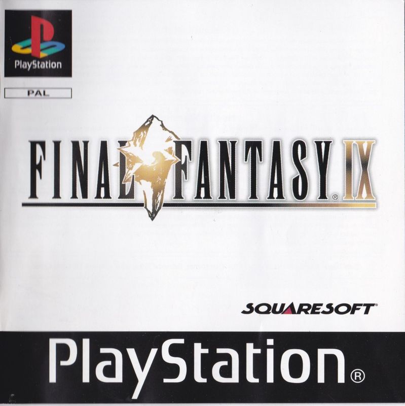 Manual for Final Fantasy IX (PlayStation): Front