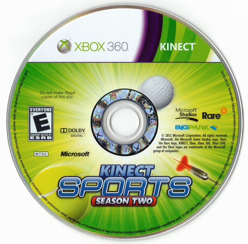 Kinect Sports Season Two Cover Or Packaging Material Mobygames