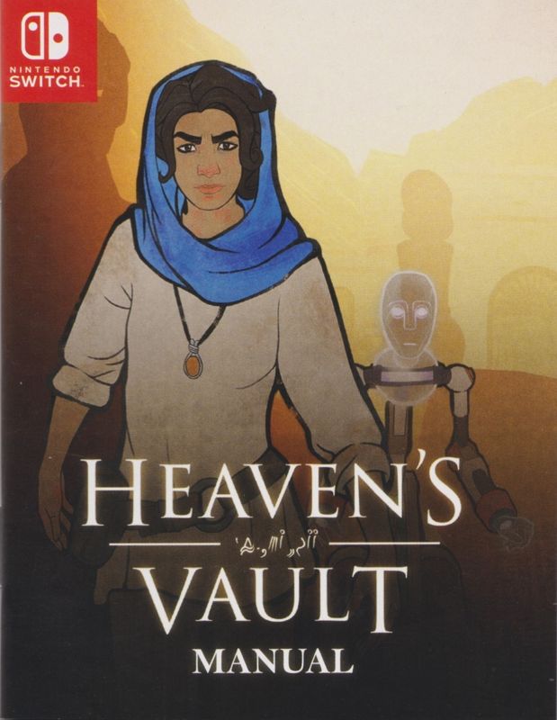 Manual for Heaven's Vault (Nintendo Switch) (Strictly Limited Games release): Front
