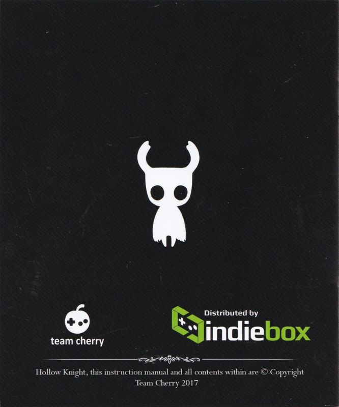 Manual for Hollow Knight (Limited Edition) (Linux and Macintosh and Windows): Back
