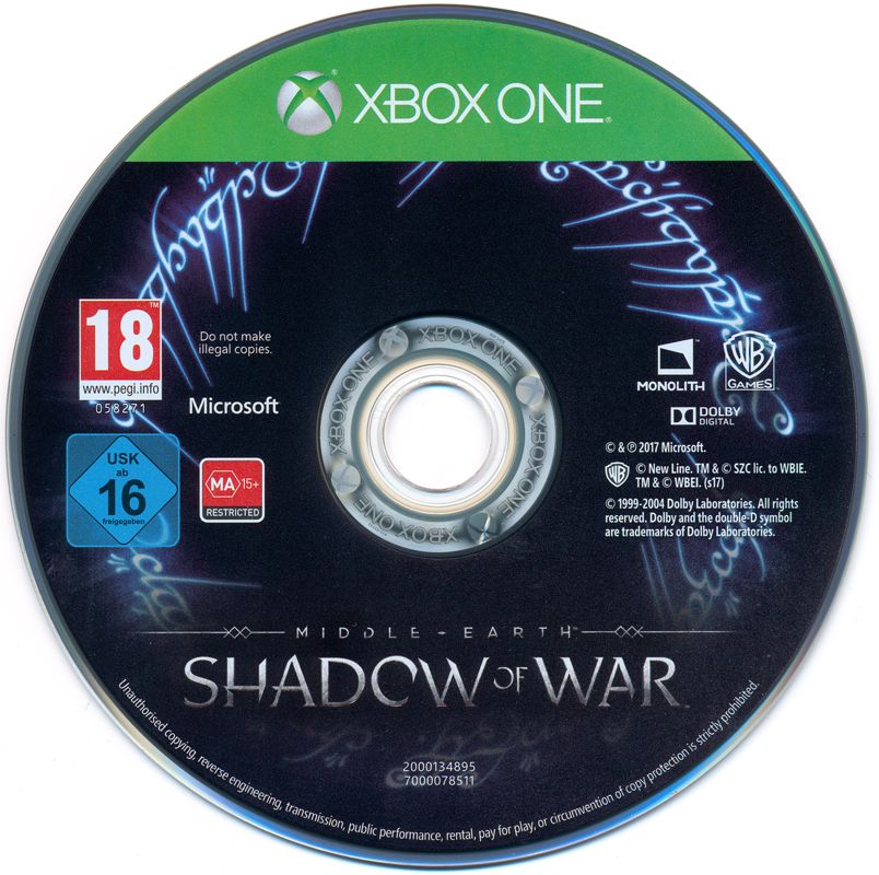 Media for Middle-earth: Shadow of War (Xbox One)