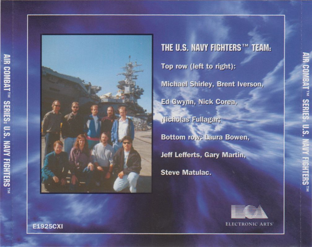 Other for U.S. Navy Fighters (DOS) (EA CD-ROM Classics release - European English language version): Jewel Case - Back