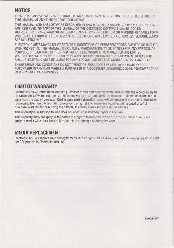 Extras for U.S. Navy Fighters (DOS) (EA CD-ROM Classics release - European English language version): Install Guide - Back