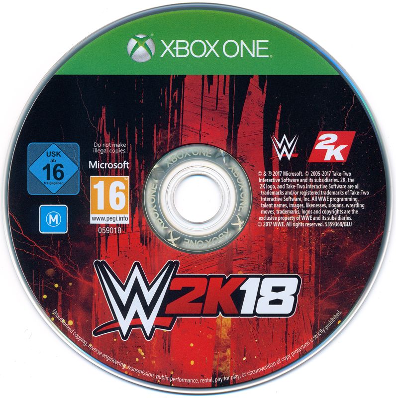 Media for WWE 2K18 (Xbox One) (General European release)