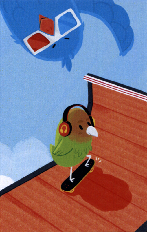 Front Cover for Skatebird (Tiny Collector's Edition) (Linux and Macintosh and Windows) (Cassette Case)