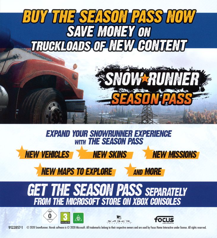 SnowRunner cover or packaging material MobyGames