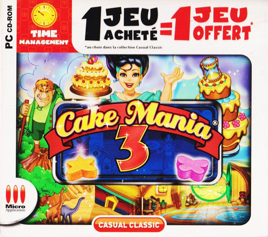 Front Cover for Cake Mania 3 (Windows) (Casual Classic release Cat#3661 (Micro Application 2011))