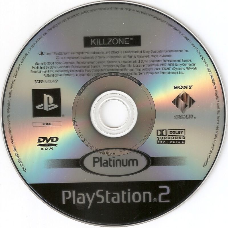 KILLZONE (PAL) - PLATINUM FRONT