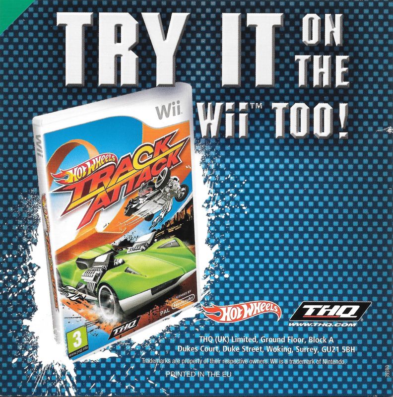 Manual for Hot Wheels: Track Attack (Nintendo DS): Back