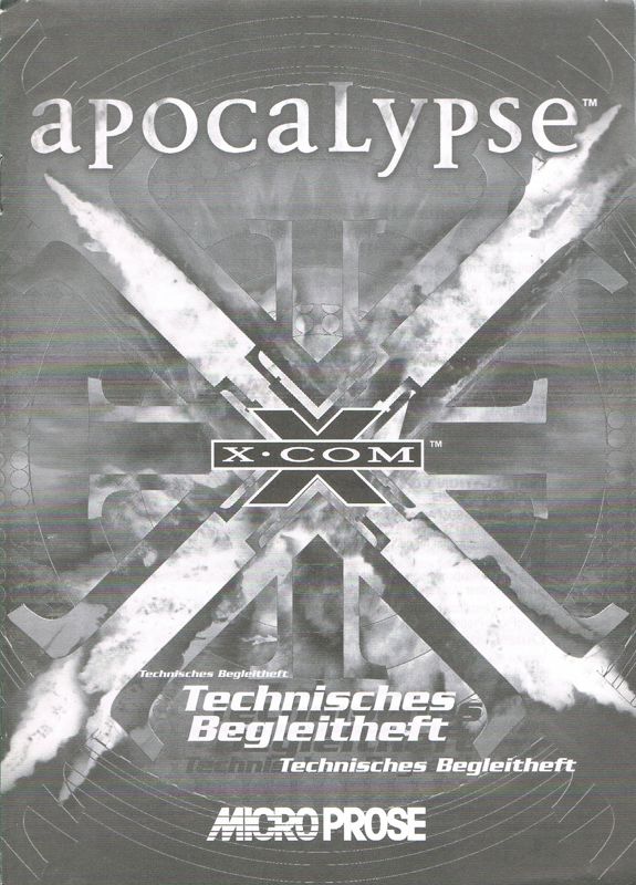 Extras for X-COM: Apocalypse (DOS and Windows) (Power Plus Release): Technical Informations - Front