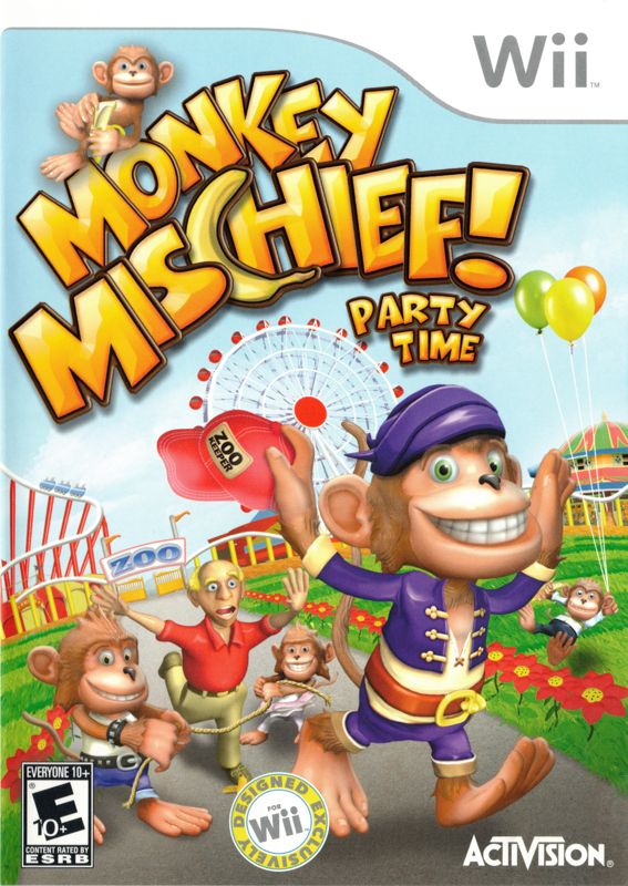 Front Cover for Monkey Mischief!: Party Time (Wii)