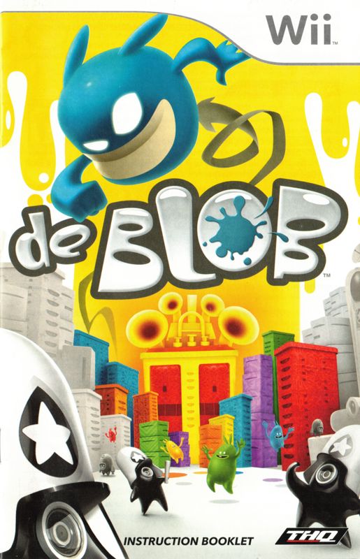Manual for de Blob (Wii): Front