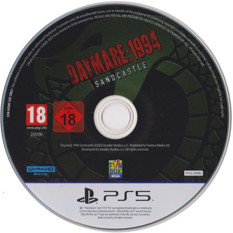 Media for Daymare: 1994 - Sandcastle (PlayStation 5)