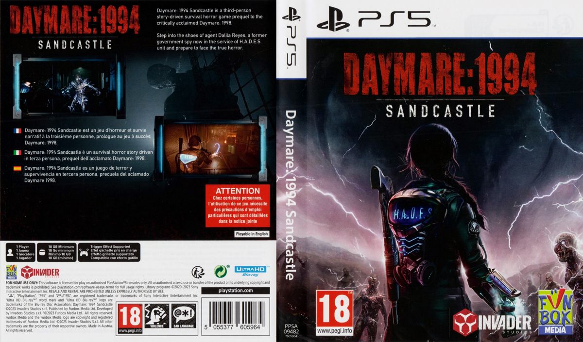 Full Cover for Daymare: 1994 - Sandcastle (PlayStation 5)