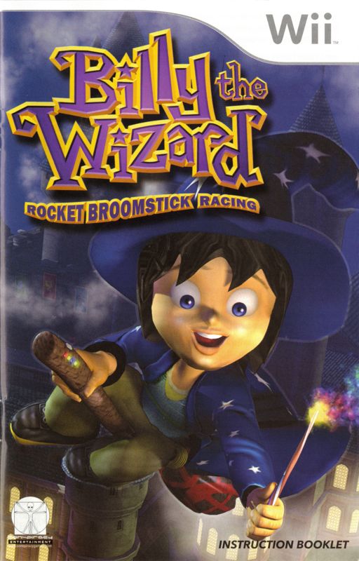 Manual for Billy the Wizard: Rocket Broomstick Racing (Wii): Front