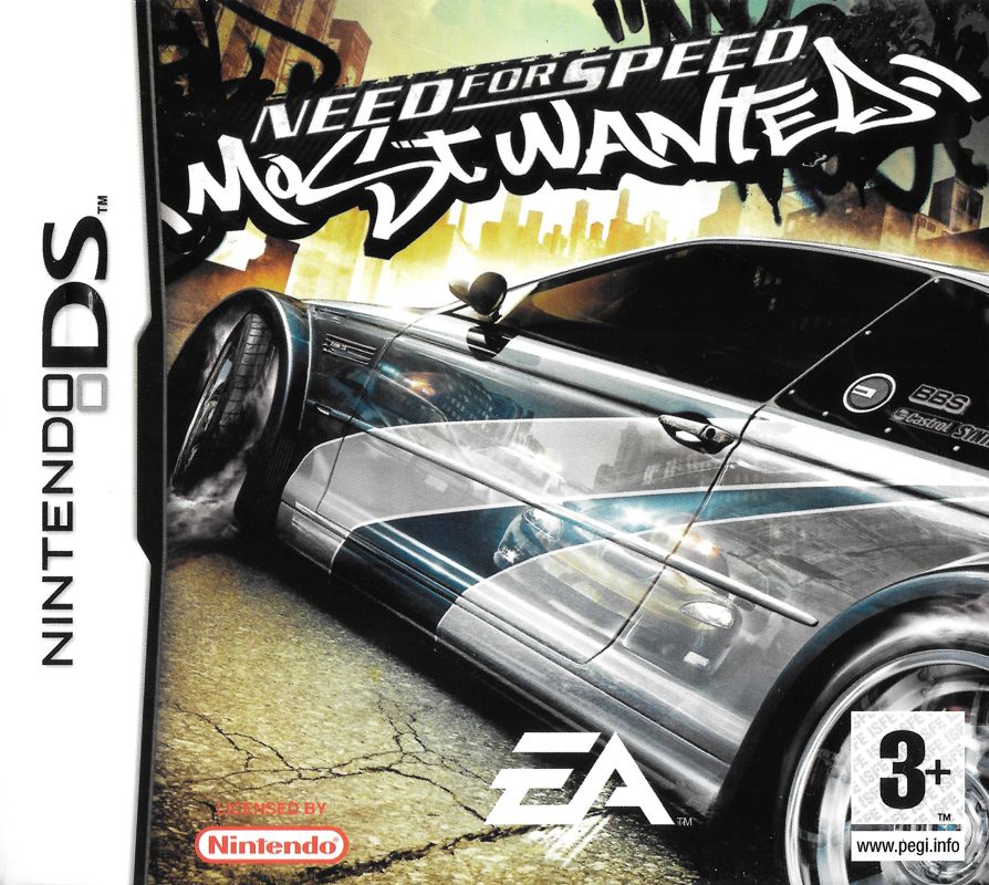 Need for Speed Most Wanted 2005: Paramount logo on UK version cover
