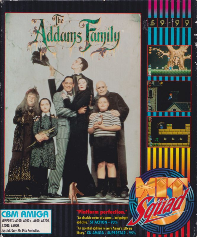 Front Cover for The Addams Family (Amiga) (Hit Squad Release)