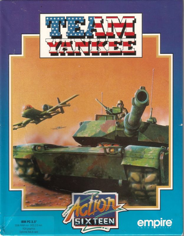Front Cover for Team Yankee (DOS) (Action Sixteen 3.5" Disk release)