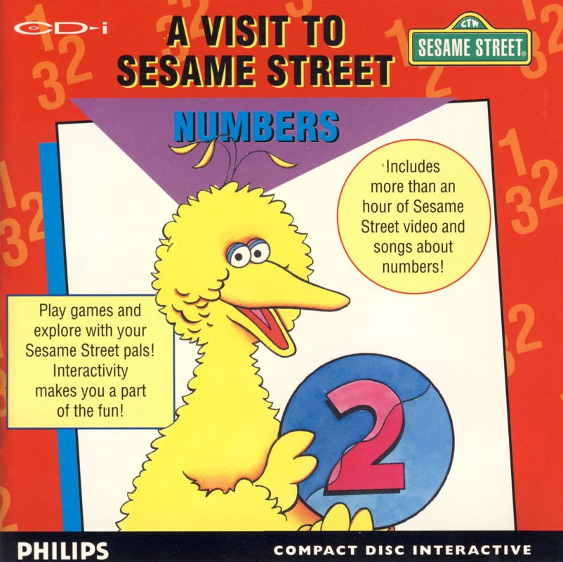 Front Cover for A Visit to Sesame Street: Numbers (CD-i)