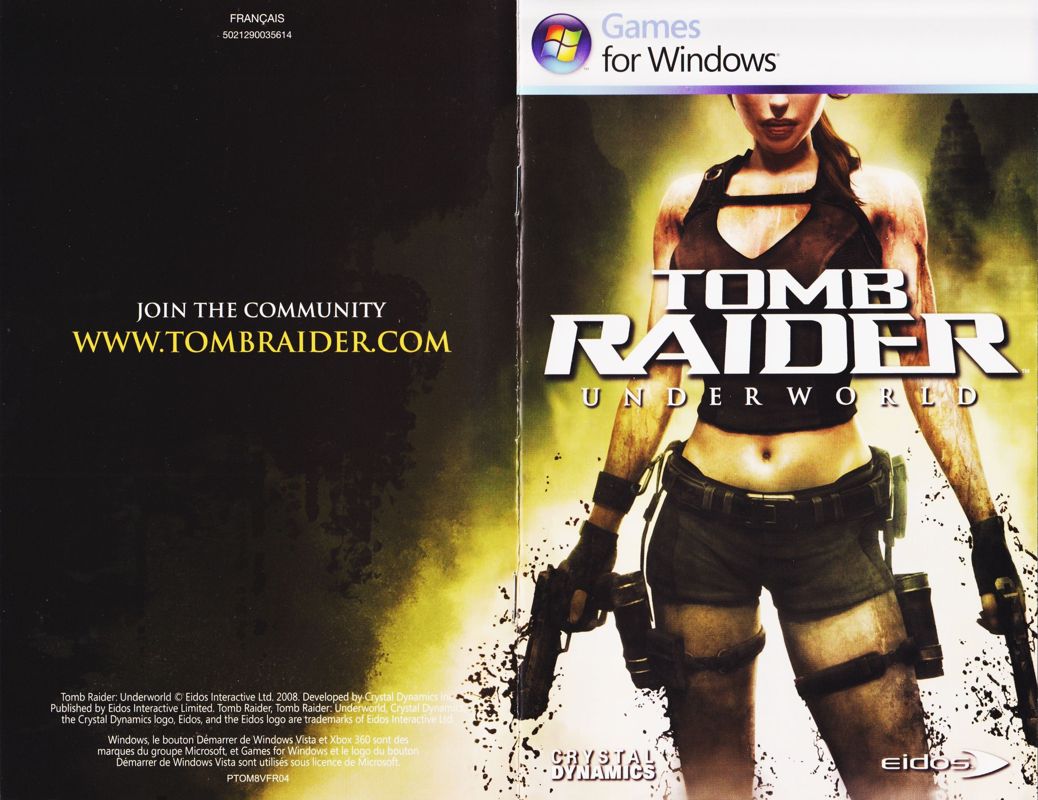 Manual for Tomb Raider: Underworld (Windows): Full Cover (24-page)