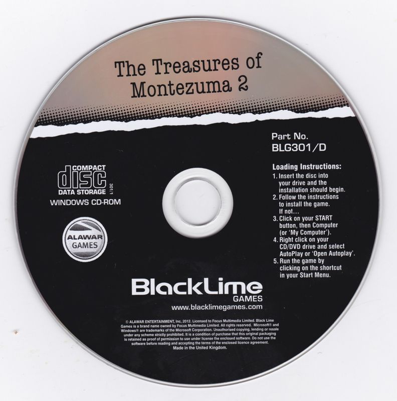 Media for The Treasures of Montezuma 2 (Macintosh) (Black Lime release)