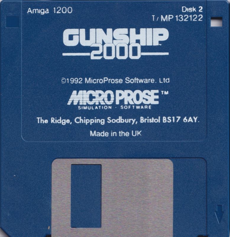 Media for Gunship 2000 (Amiga) (A1200 / A4000 AGA Release): Disk 2