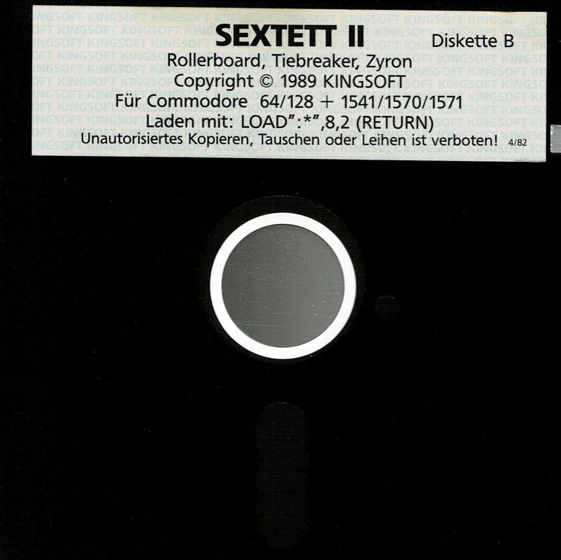 Media for Sextett II (Commodore 64): Disk B