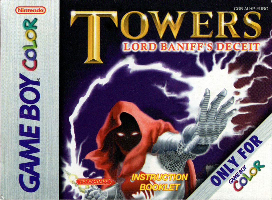 Manual for Towers: Lord Baniff's Deceit (Game Boy Color): Front