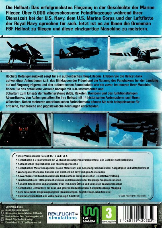 Back Cover for Grumman F6F Hellcat (Windows)