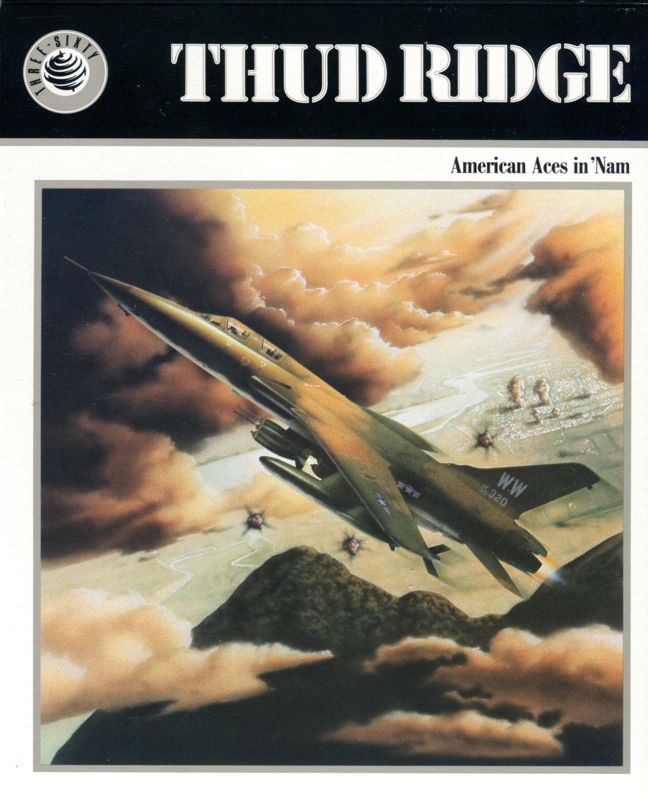 Front Cover for Thud Ridge: American Aces in 'Nam (DOS) (from the collection of box artist Robert Phillip Evans, sent by him to me via e-mail)