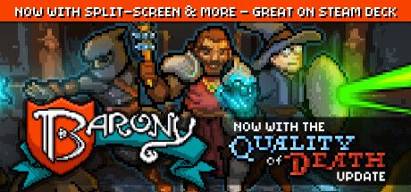 Front Cover for Barony (Linux and Macintosh and Windows) (Steam release): Quality of Death Update - June 2023