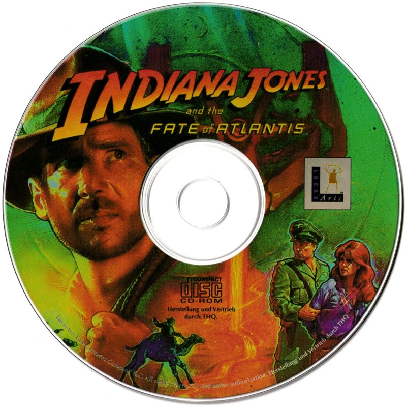 Media for Indiana Jones and the Fate of Atlantis (DOS) ((CD-ROM version / alternative release) )