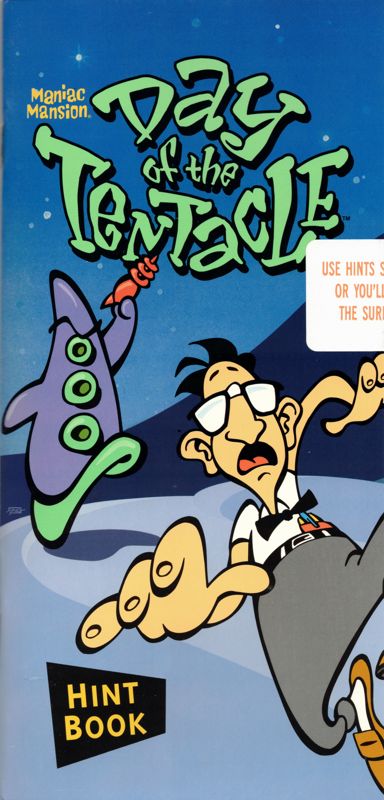 Other for Maniac Mansion: Day of the Tentacle (Macintosh) (Enhanced Mac Release, includes PPC native version): Hint Book - Front