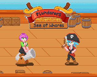 Front Cover for Plunderers Adventures: Sea of Whores (Windows) (itch.io release)