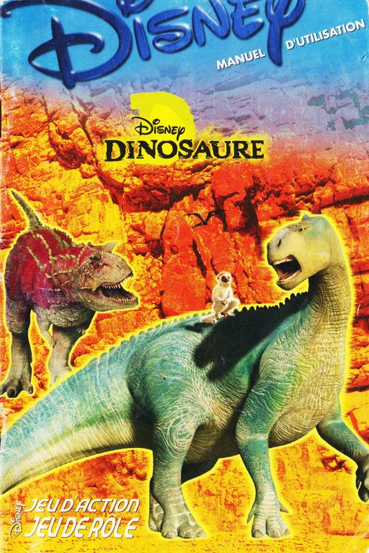 Manual for Disney's Dinosaur (Windows): Front (24-page)