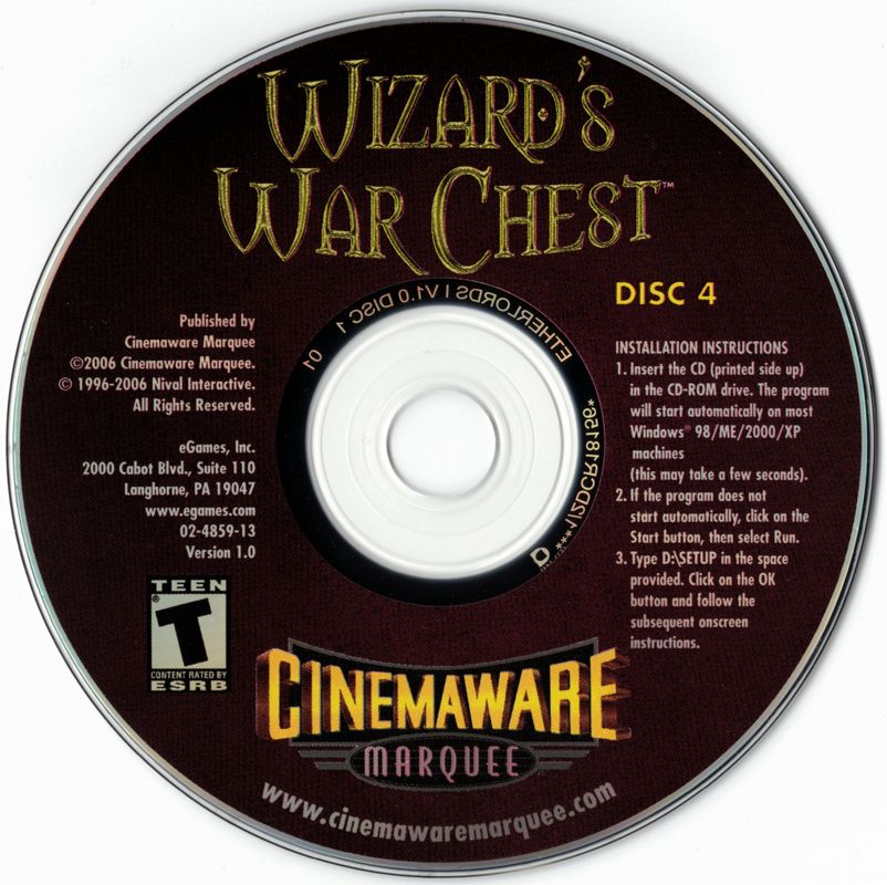 Media for Wizard's War Chest (Windows): Disc 4