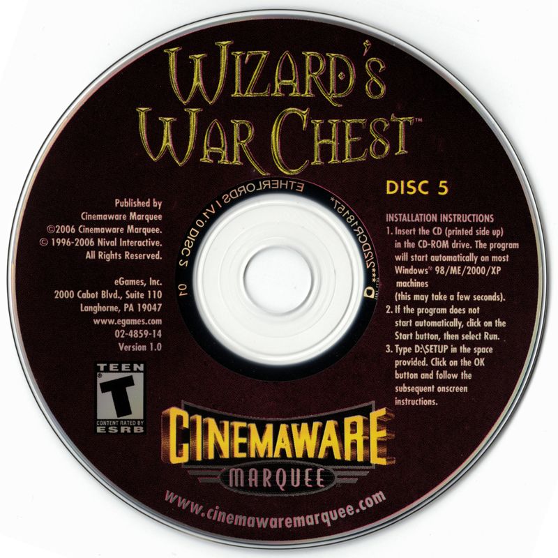 Media for Wizard's War Chest (Windows): Disc 5