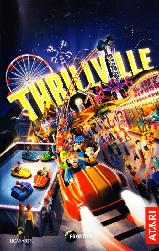Manual for Thrillville (PlayStation 2): Front