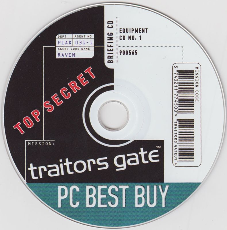 Media for Traitors Gate (Macintosh and Windows): Disc 1