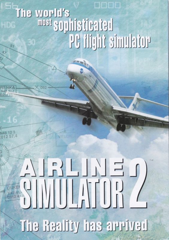 Advertisement for Airbus 2000 (Windows): Six panel foldout for Airline Simulator 2: Panel 2