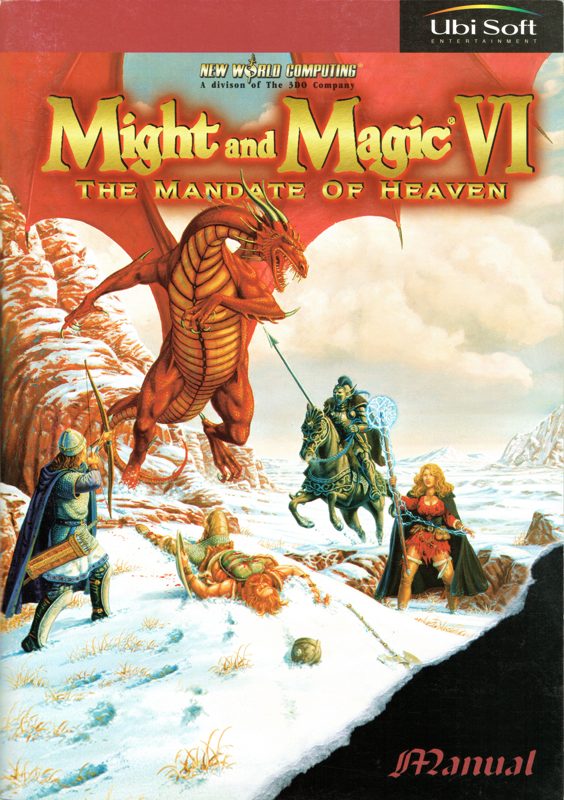 Manual for Might and Magic Sixpack (DOS and Windows): "Might and Magic VI" - Front