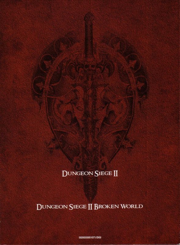 Other for Dungeon Siege II: Deluxe Edition (Windows): Disc Holder - Back