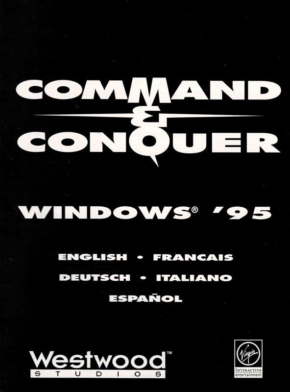 Manual for Command & Conquer (DOS): Win95 Addendum - Front